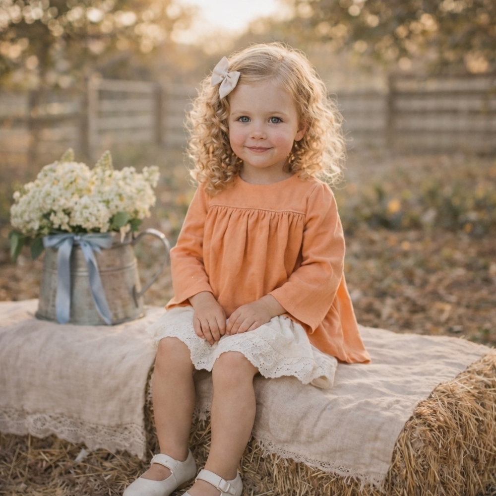 TBBC The Beaufort Bonnet Company Orange Pima Cotton Top 3T | Classic Boutique Bl